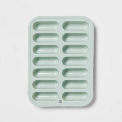  Silicone Ice Tray Mint Green - Room Essentials™: 14-Cavity Silicone Mold, Dishwasher-Safe, 8.55 Volume Capacity