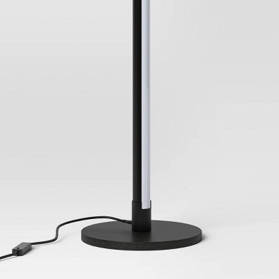  Color Changing LED Floor Lamp With Remote Control Mood And Ambient Lighting Black - Room Essentials™