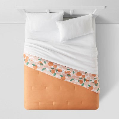  Reversible Microfiber Fruit Print Comforter - Room Essentials™