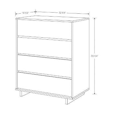  Modern 4 Drawer Dresser - Room Essentials™