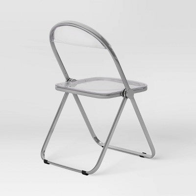  Modern Metal Acrylic Folding Chair - Room Essentials™