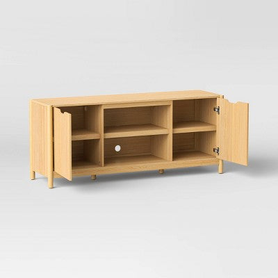  Scandi Media ,TV Stand For TVs Up To 59" Natural - Room Essentials™