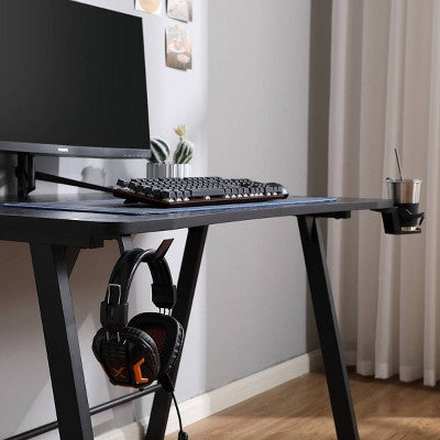  Gaming Dorm Desk With LED Lights And Headphone Holder - Room Essentials™