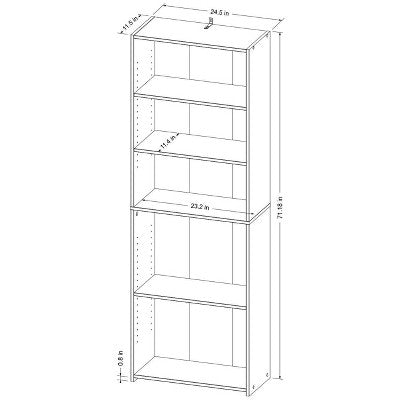  5 Shelf Bookcase Natural- Room Essentials™