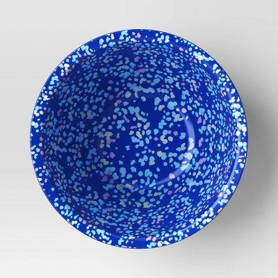  30oz Plastic Terrazzo Candid Cobalt Cereal Bowl Blue - Room Essentials™