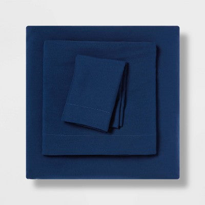  Twin/Twin XL Garment Washed Microfiber Solid Sheet Set - Room Essentials™