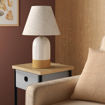  Ceramic Table Lamp Cream/Tan - Room Essentials™