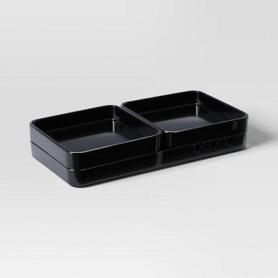  3pc Stackable Melamine Decorative Trays - Room Essentials™