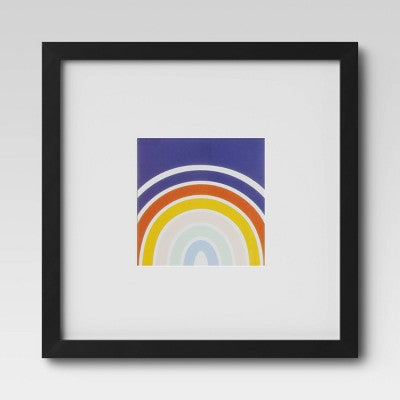  Set Of 9 Gallery Frame Set 10" X 10" Matted To 5" X 5" Black - Room Essentials™