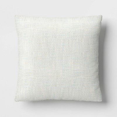  Textured Woven Cotton Square Throw Pillow - Room Essentials™