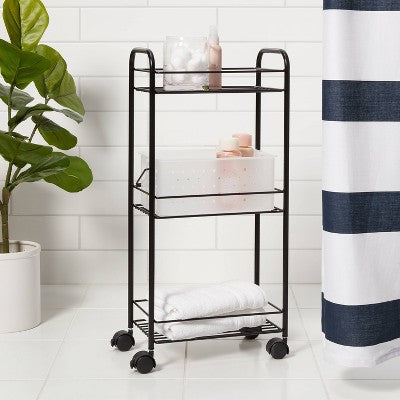  Metal Shower Caddy Tower Black - Room Essentials™