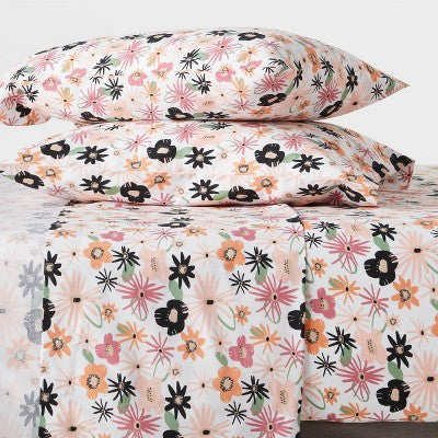  Easy Care Printed Pattern Sheet Set - Room Essentials™