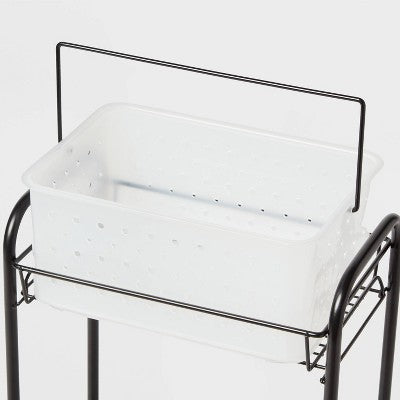  Bathroom Storage Cart Black - Room Essentials™