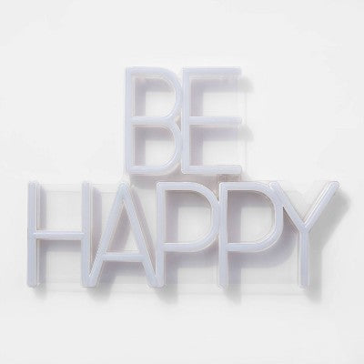  Neon Wall Sign White - Room Essentials™