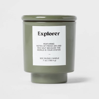  Exterior Painted Glass With Glass Lid 7oz - Room Essentials™