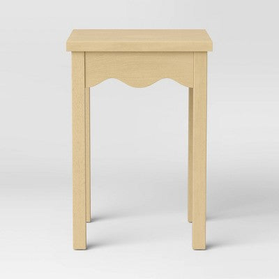  Wavy Accent Side Table Natural - Room Essentials™