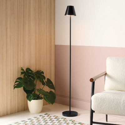  Portable Floor Lamp Black (Includes LED Light Bulb) - Room Essentials™