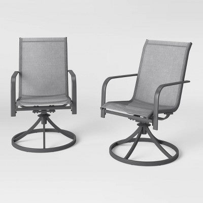  2pk Sling Swivel Patio Chairs - Room Essentials™