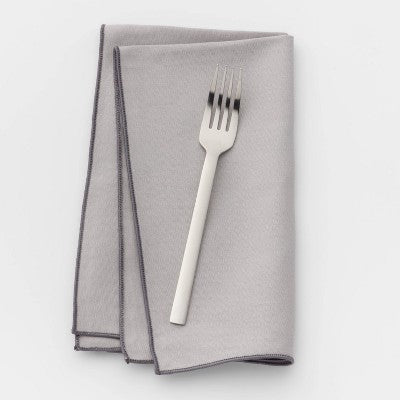  Squared Straight Fork - Room Essentials™: Stainless Steel Silverware, Reusable Flatware, Dishwasher-Safe, 7.87"