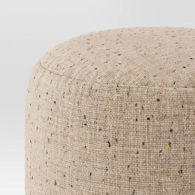  Speckled Pouf Ottoman Speckled Beige- Room Essentials™