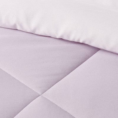  Solid Microfiber Reversible Decorative Bed Set With Throw - Room Essentials™