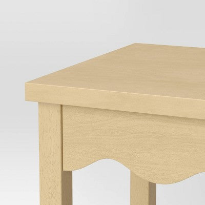  Wavy Accent Side Table Natural - Room Essentials™