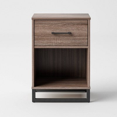 Mixed Material Nightstand - Room Essentials™