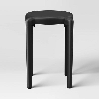  Recycled Plastic Dorm Accent Side Table Black - Room Essentials™