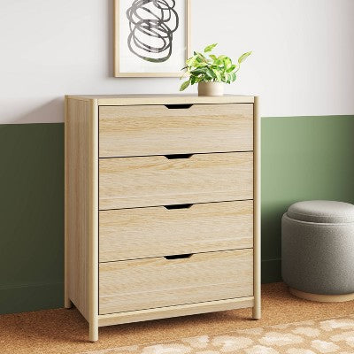  Scandi 4 Drawer Dresser Natural - Room Essentials™