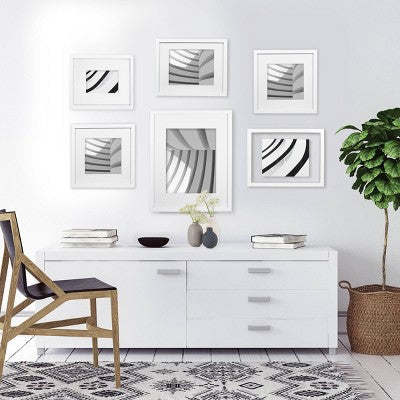  12" X 12" Matted To 8" X 8" Thin Gallery Frame - Room Essentials