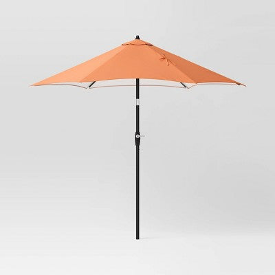  9'x9' Patio Market Umbrella - Black Pole - Room Essentials™