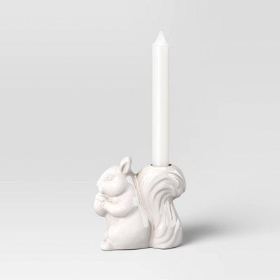  Ceramic Squirrel Taper Candle Holder - Room Essentials™