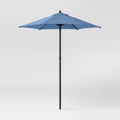  6' Round Outdoor Patio Market Umbrella With Black Pole - Room Essentials™
