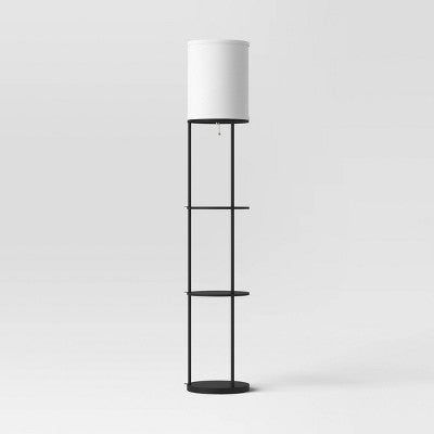  Shelf Floor Lamp Black - Room Essentials™