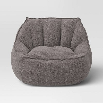  Dorm Lounge Chair Heather Gray - Room Essentials™: Polyester Upholstery, Foam Filled, No Assembly Required
