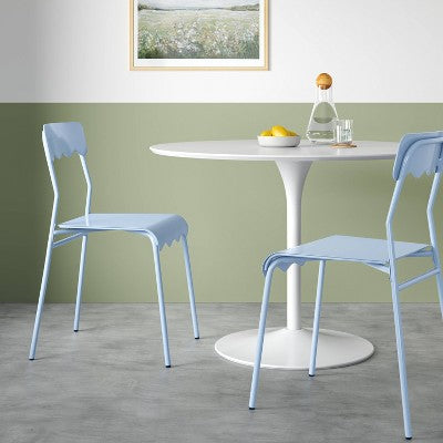  Set Of 2 Wavy Metal Dining Chair - Room Essentials™