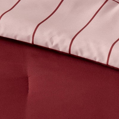  Grid Print Reversible Decorative Comforter Set With Throw - Room Essentials™