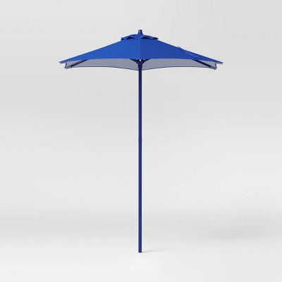  6' Round Outdoor Patio Market Umbrella With Black Pole - Room Essentials™