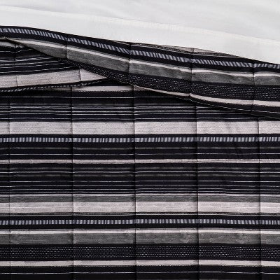  Microfiber Stripe Reversible Comforter - Room Essentials™