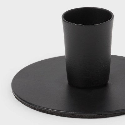  4pk Small Taper Candle Holders Black - Room Essentials™: Iron Set For Home Decor, Fits 1.5" Candles