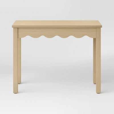  Wavy Writing Desk With Drawer Natural - Room Essentials™