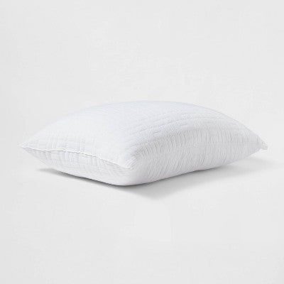  Standard/Queen Medium 2pk Plush Knit Bed Pillows White - Room Essentials™