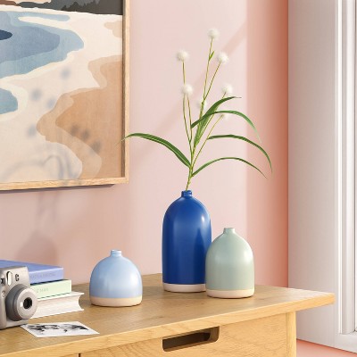  3pc Vase Set Ceramic - Room Essentials™