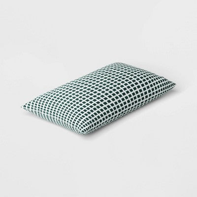  10"x17" Micro Grid Rectangular Outdoor Lumbar Pillow - Room Essentials™