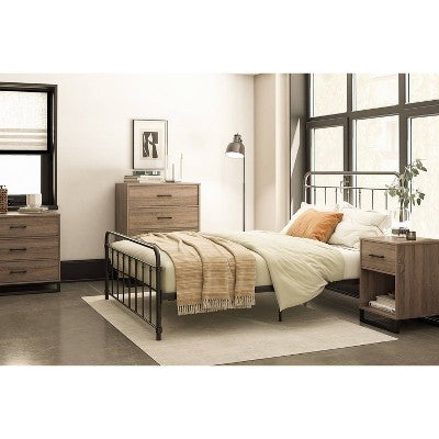  Mixed Material Nightstand - Room Essentials™