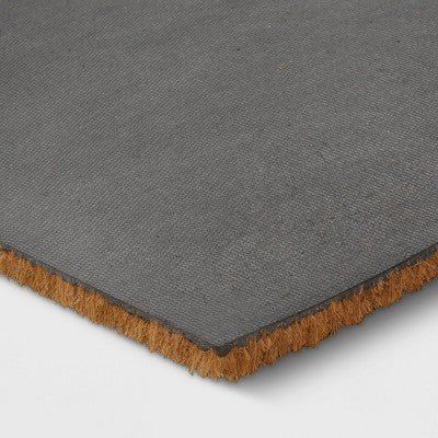  1'6"x2'6" 'Welcome' Leaves Coir Doormat White - Room Essentials™