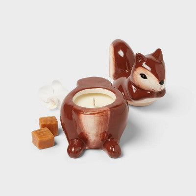  Squirrel Figural Ceramic Café Latte Jar Candle - Room Essentials™