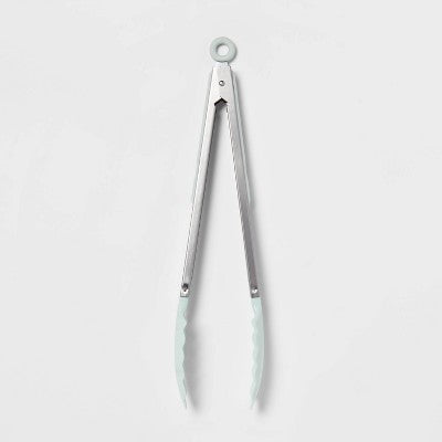  Tongs Mint Green - Room Essentials™: Stainless Steel Kitchen & Cooking Tongs, Dishwasher-Safe, 13.68" Length