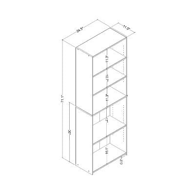  5 Shelf Bookcase Natural- Room Essentials™