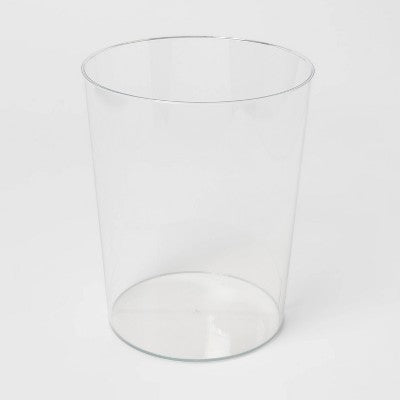  Solid Bathroom Wastebasket Clear - Room Essentials™